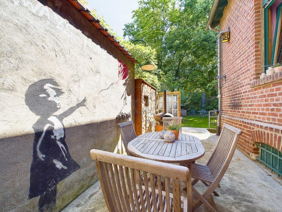untere Sitzm�glichkeit Garten Reiheneckhaus D�ren