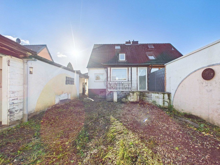 Blick aus Garten Doppelhaush�lfte Kreuzau