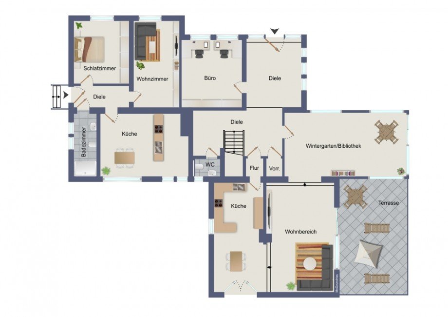 Erdgeschoss Einfamilienhaus D�ren / Lendersdorf
