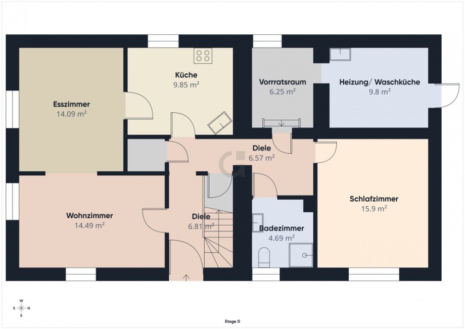 Erdgeschoss Einfamilienhaus H�rtgenwald / Gro�hau