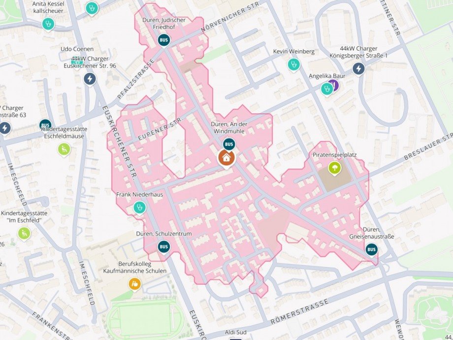 Lageplan_Wohnung Stadtnah Erdgeschosswohnung D�ren
