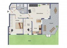 Grundriss Wohnung Nr. 5 Leider ist diese tollen Wohnung bereits verkauft!