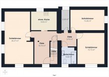 Obergeschoss Solides Generationenhaus mit zus�tzl. Baugrundst�ck