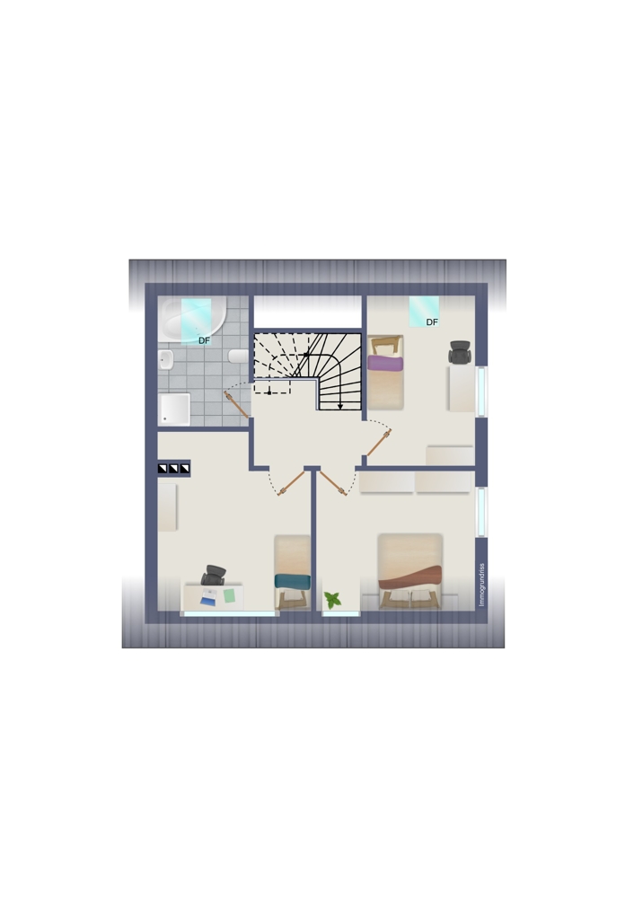 Dachgeschoss Zweifamilienhaus D�ren