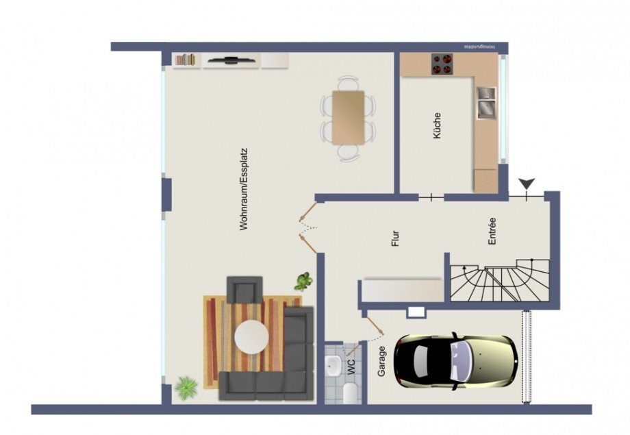 Erdgeschoss Reihenendhaus D�ren