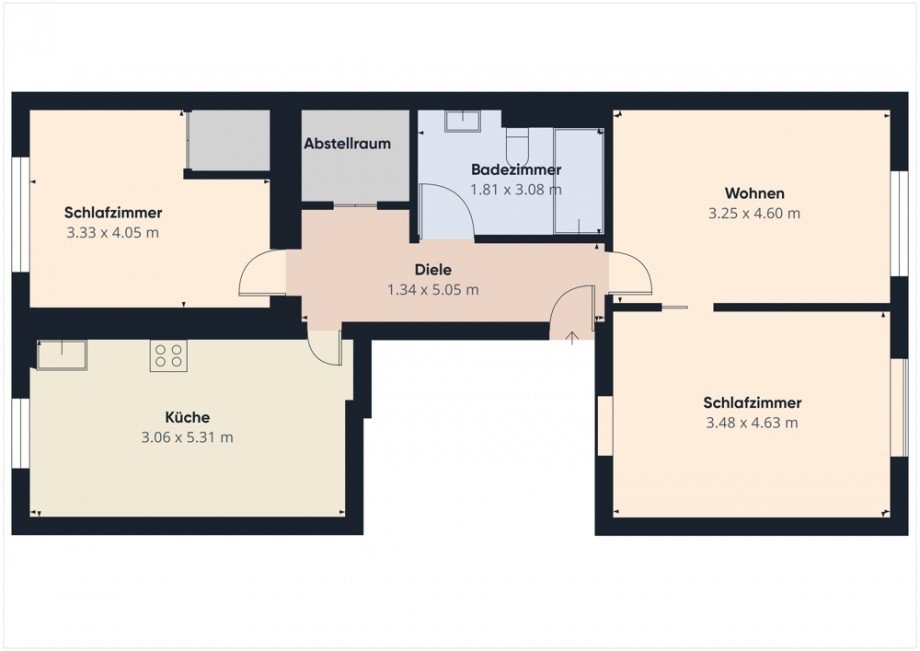 Grundriss Etagenwohnung D�ren