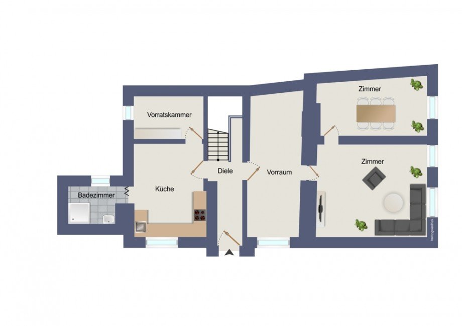 Erdgeschoss Einfamilienhaus Nideggen / Muldenau