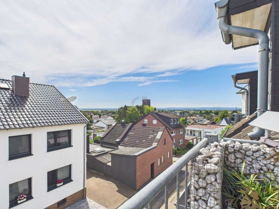 Ausblick von Balkon Maisonettewohnung Merzenich
