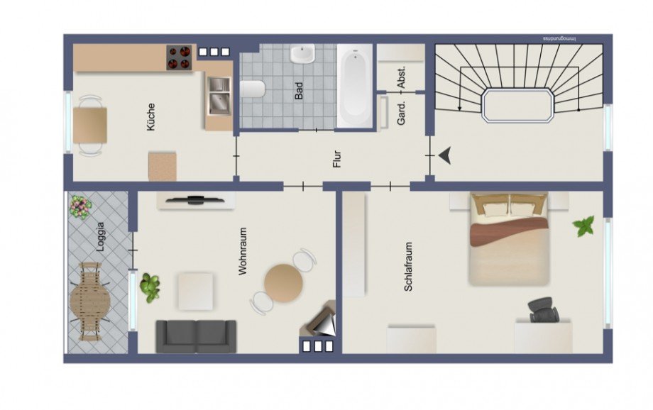 Grun driss Wohnung 1.OG Etagenwohnung D�ren / Birkesdorf
