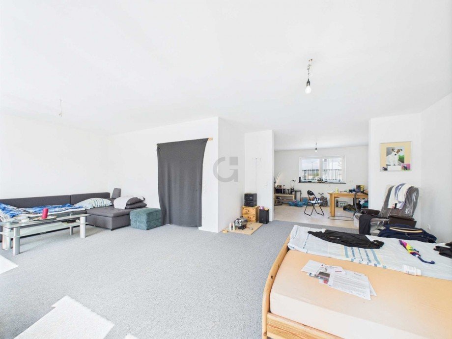 Wohn-Ess-Zimmer Doppelhaush�lfte Vettwei�