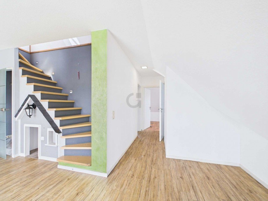 Blick zum Schlaftrakt Maisonettewohnung Merzenich