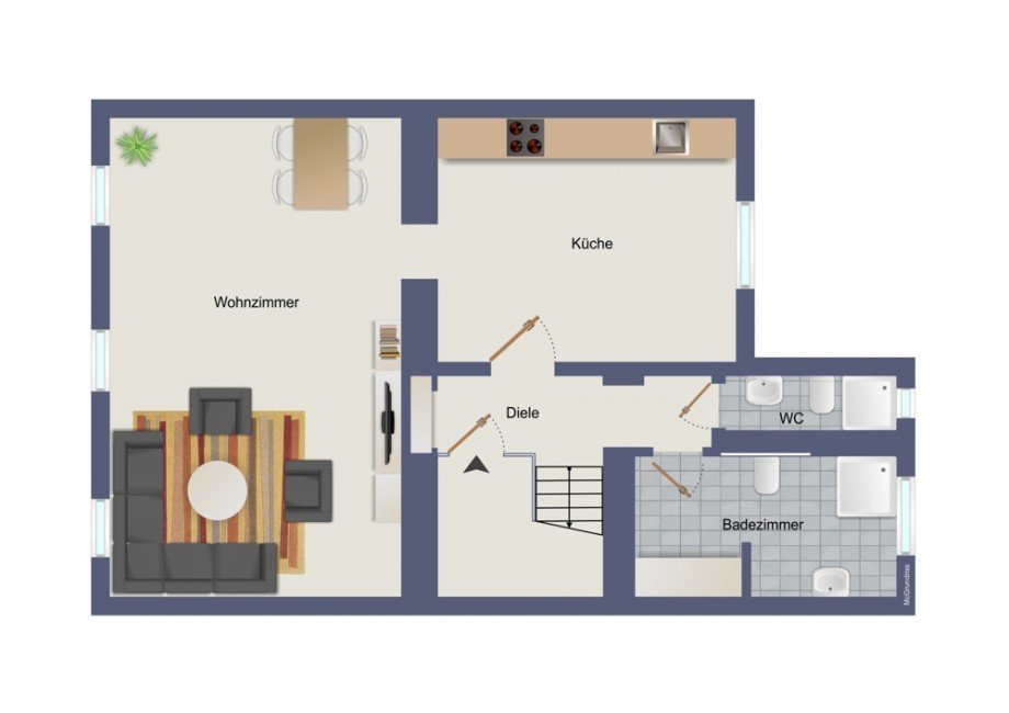 2. Obergeschoss Maisonettewohnung D�ren