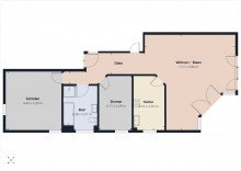 Grundriss Erdgeschosswohnung mit Privatgarten in ruhiger Innenstadtlage
