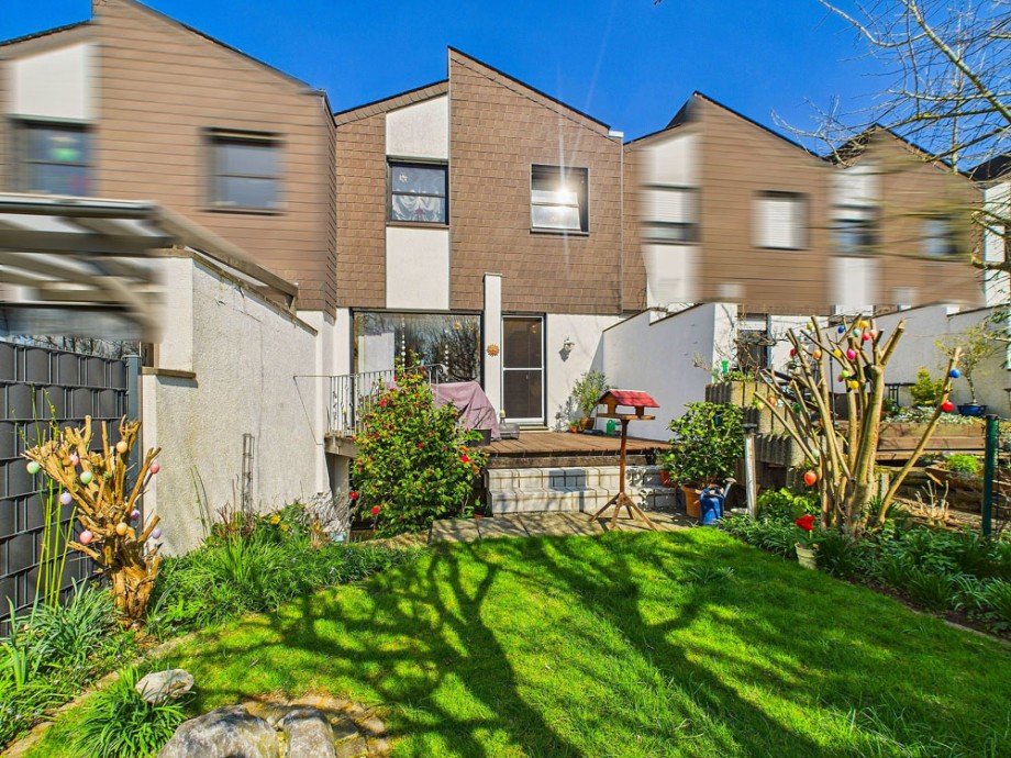 R�ckansicht Reihenmittelhaus D�ren