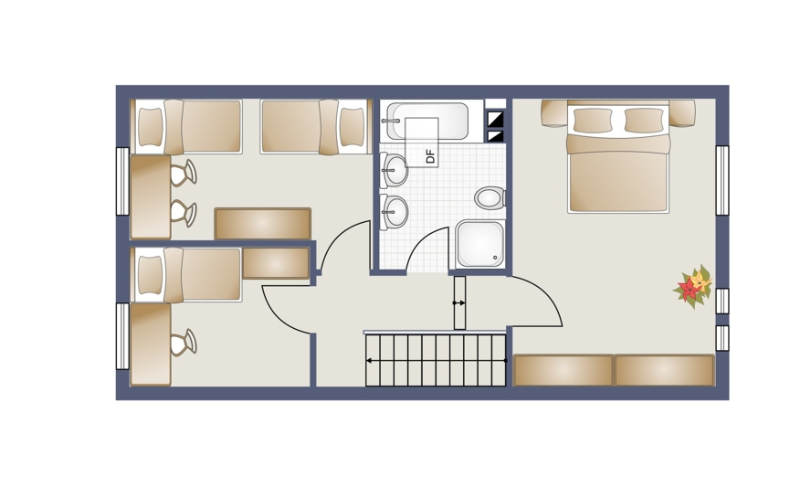Obergeschoss Reihenmittelhaus D�ren