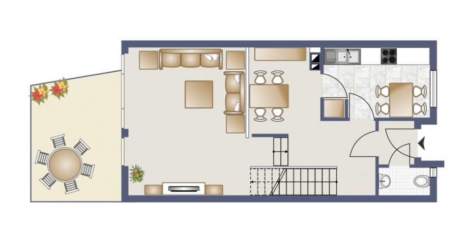 Erdgeschoss Reihenmittelhaus D�ren