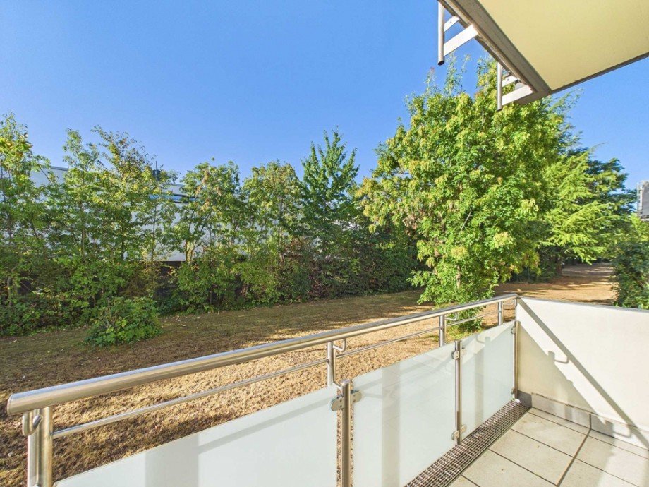 Blick vom Balkon Erdgeschosswohnung D�ren