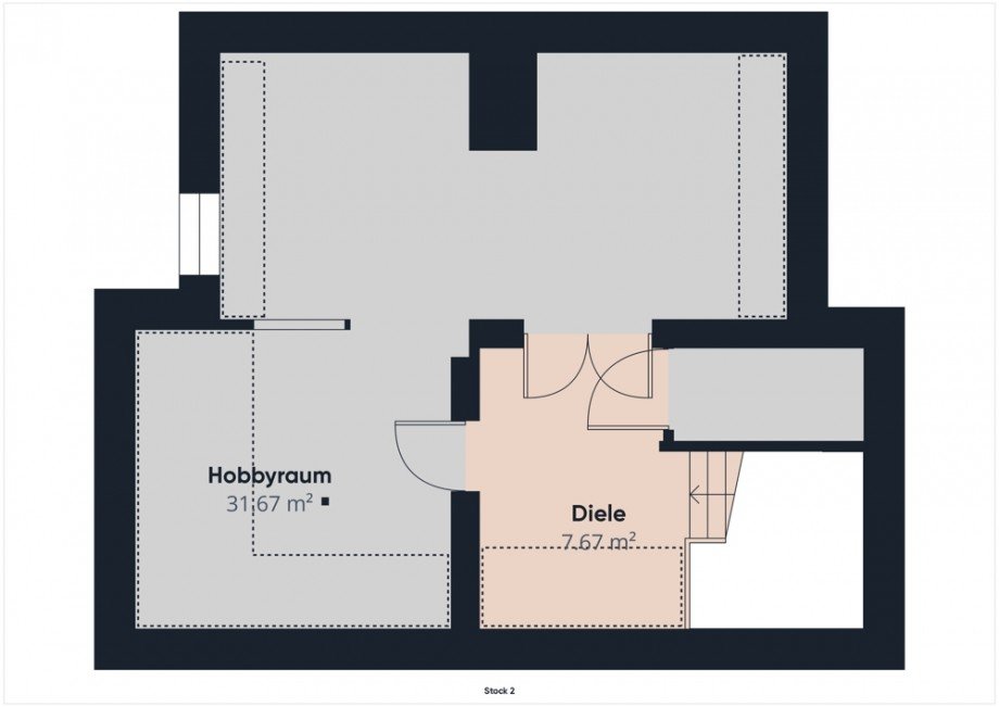 Grundriss DG Doppelhaush�lfte J�lich / Stetternich
