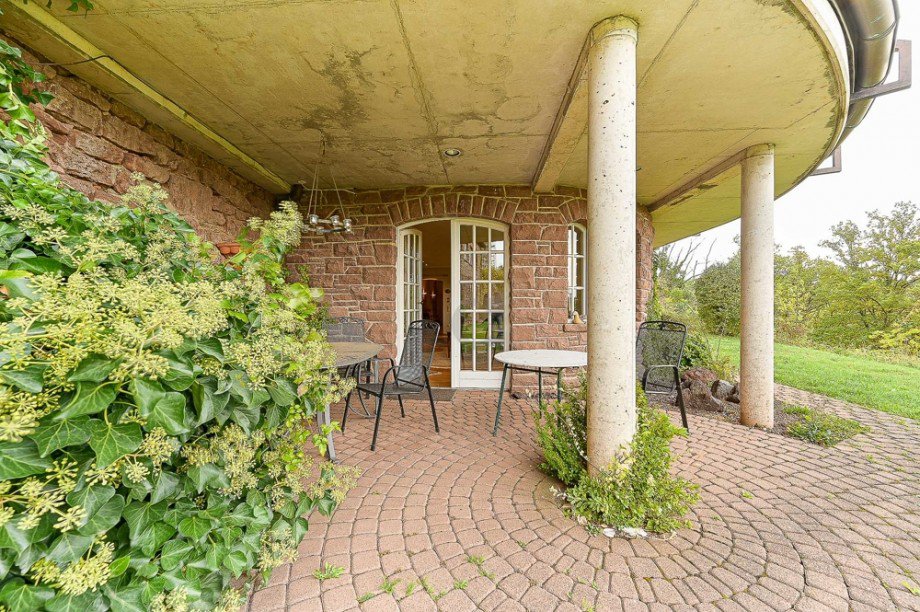 Blick zur Terrasse Erdgeschosswohnung Nideggen