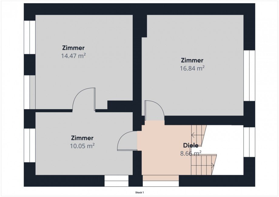 Grundriss I OG Doppelhaush�lfte J�lich / Stetternich