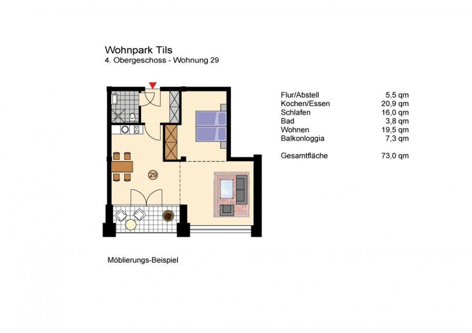 Grundriss Etagenwohnung Kreuzau