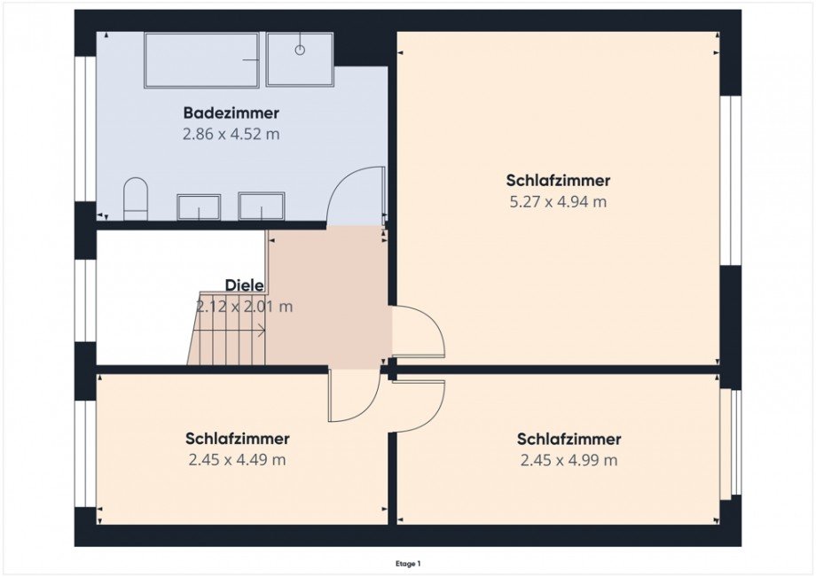 Obergeschoss Reihenmittelhaus D�ren