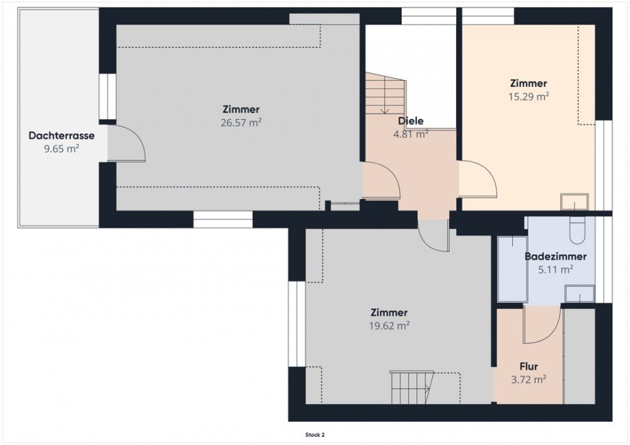 Grundriss Obergeschoss Einfamilienhaus D�ren