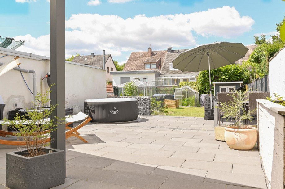 Blick in Garten Reihenhaus D�ren