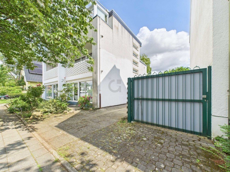 Seitenansicht Doppelhaush�lfte D�ren