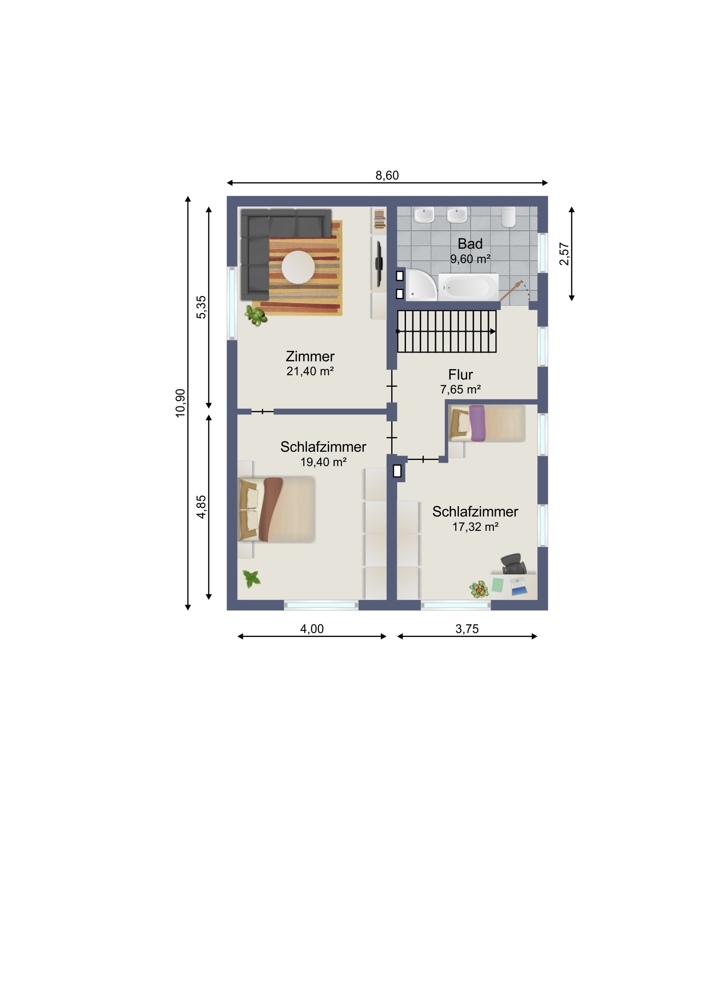 Obergeschoss Einfamilienhaus D�ren