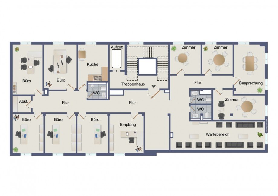 Grundriss (aktuell) B�rohaus D�ren