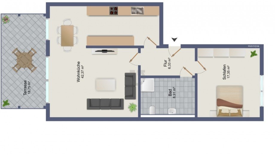 Wohnung beispielhaft Etagenwohnung D�ren