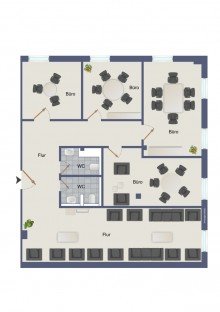 Grundriss Fl�che links Ihre neue B�ro- bzw. Praxisfl�che in Bestlage von D�ren!