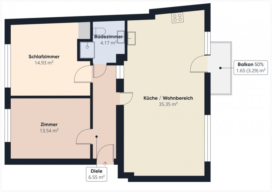 Grundriss Etagenwohnung D�ren
