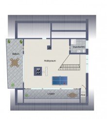 Dachgeschoss Gro�z�giges Wohnhaus in Traumlage oberhalb des Rurtals