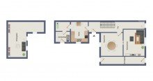 Erdgeschoss Gepflegtes Wohnhaus mit 9 Zimmern, 3 B�dern, 2 K�chen - sofort frei