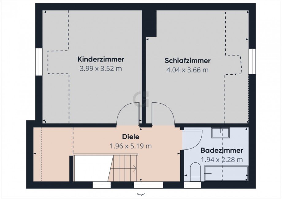 Dachgeschoss Doppelhaush�lfte Kreuzau