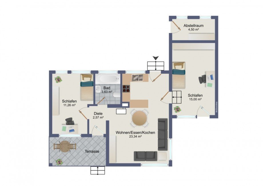 Grundriss Einfamilienhaus Nideggen / Rath
