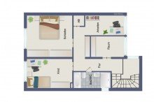 Obergeschoss Zentral gelegenes Einfamilienhaus in D�ren-Stadt