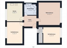 Grundriss OG Birkesdorf: Zweifamilienhaus, freiwerdend, 168 qm Wohnfl�che, Garten mit Teich, ruhige Sackgasse