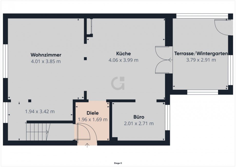 Erdgeschoss Doppelhaush�lfte Kreuzau